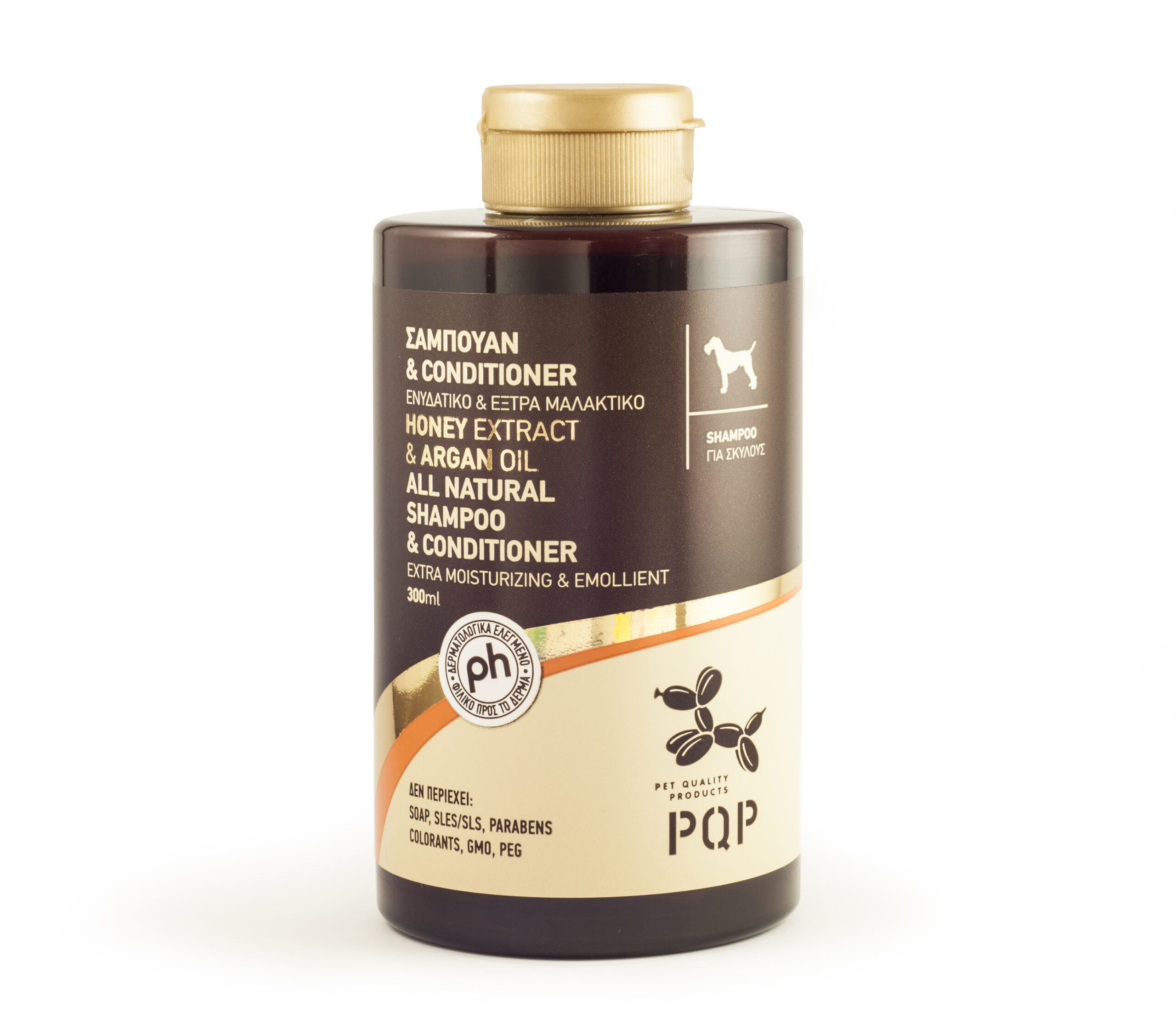 PQP Σαμπουάν και Conditioner Ενυδατικό με Εκχύλισμα Μελιού Honey Extract & Argan Oil 300ml