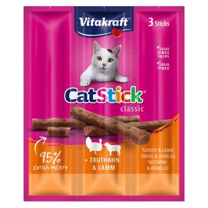 Vitakraft Cat Stick Γαλοπούλα & Αρνί (3τμχ)