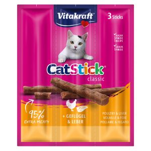 Vitakraft Cat Stick Πουλερικά & Συκώτι (3τμχ)