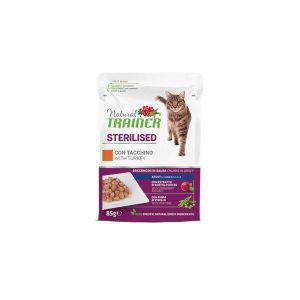 Natural Trainer Adult Sterilised – Turkey 85gr