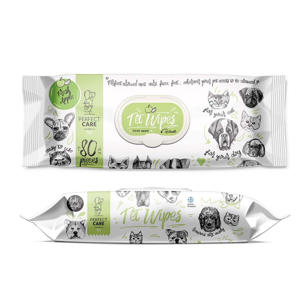 Perfect Care Pet Wipes Fresh Apple