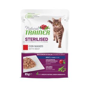 Natural Trainer Adult Sterilised – Beef 85gr