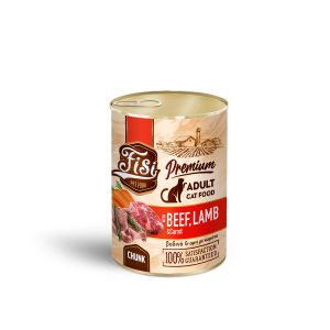 Fisi Cat Adult Βοδινό Αρνί και Καρότα σε Σάλτσα 400gr