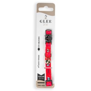 Glee Περιλαίμιο Ιμάντα με πλαστικό κούμπωμα & κουδουνάκι Meow