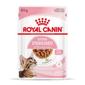 Royal Canin Wet Kitten Sterilised Κομματάκια σε Σάλτσα 85gr
