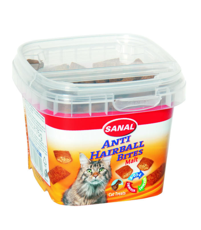 Sanal cat Anti-Hairball bites cup 75gr
