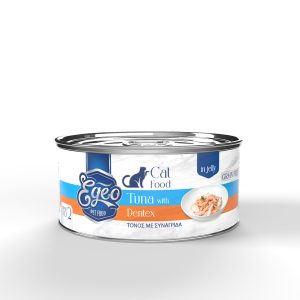 Egeo Cat Adult Τόνος με Συναγρίδα σε Ζελέ 85gr