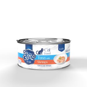 Egeo Cat Adult Τόνος με Γαρίδες σε Ζελέ 85gr