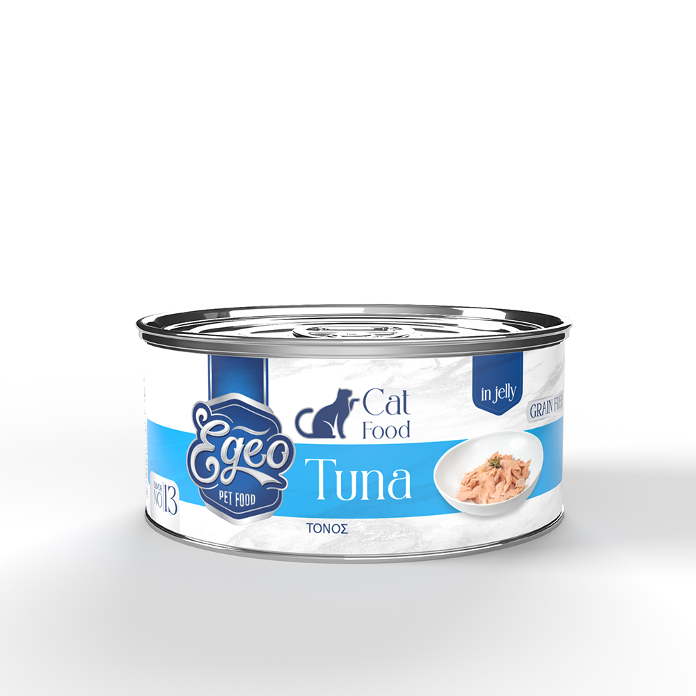Egeo Cat Adult Τόνος σε Ζελέ 85gr