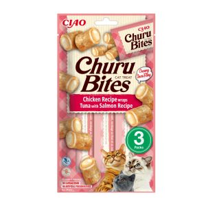Churu Cat Bites Chicken Tuna and Salmon 3 x 10gr