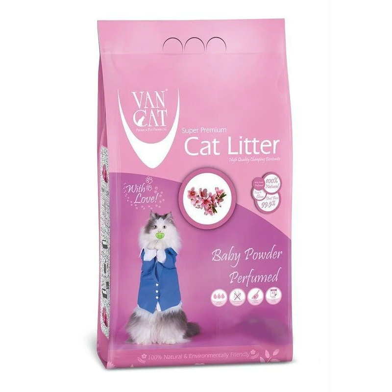 Van Cat Baby Powder Clumping