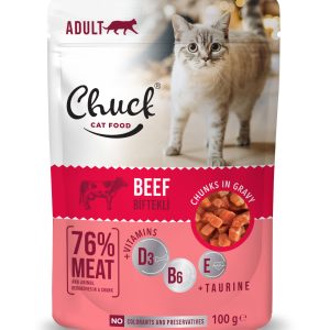 Chuck Pouch  Adult Beef 100gr