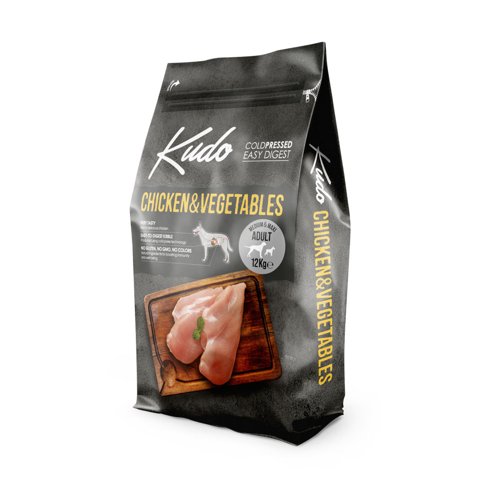 KUDO ALL BREEDS ADULT CHICKEN/VEGETABLES 12k