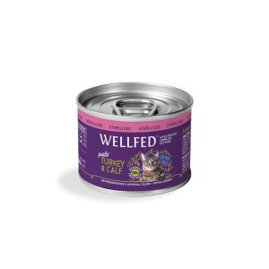 WELLFED ADULT STERILISED Turkey & Calf 200 gr
