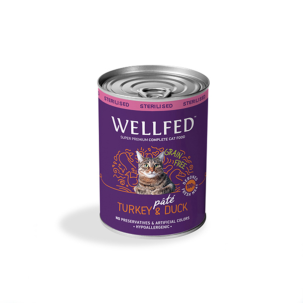 WELLFED ADULT STERILISED Duck-Turkey 400 gr