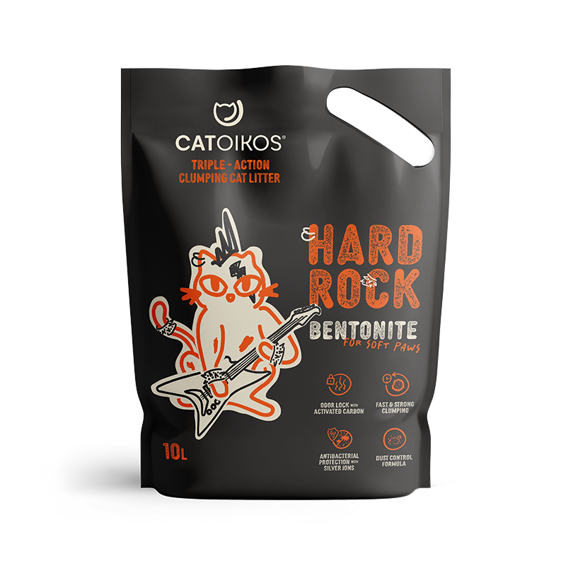 CATOIKOS”HARD ROCK”BENTONITE CAT LITTER10L