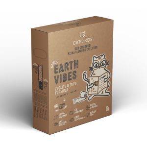 CATOIKOS”EARTH VIBES”TOFU&ZEOLITE CAT LITTER-COFFEE SCENT 6L