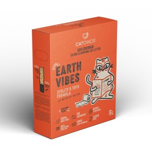 CATOIKOS”EARTH VIBES”TOFU&ZEOLITE CAT LITTER-POPCORN SCENT 6L