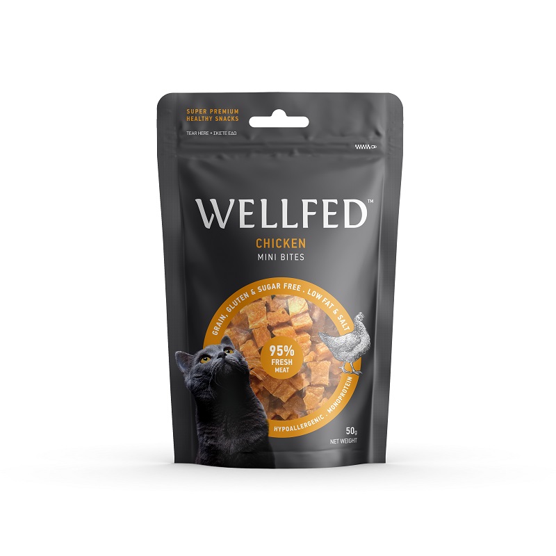 WELLFED MINI CHICKEN BITES 50 gr
