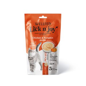 WELLFED LICK N’ JOY CHICKEN & PUMPKIN (5*14gr) 70gr