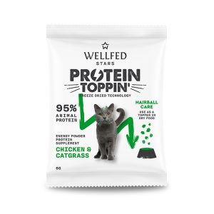 WELLFED F.D. PROTEIN TOPPIN’ CHICKEN &CATGRASS 6gr