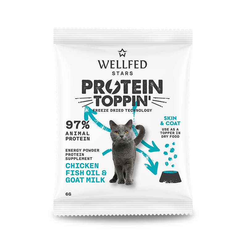 WELLFED F.D. PROTEIN TOPPIN’ CHICKEN &GOAT MILK 6gr
