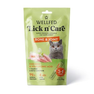 WELLFED LICK N’ CARE BONE & JOINT (6*15gr) 90gr