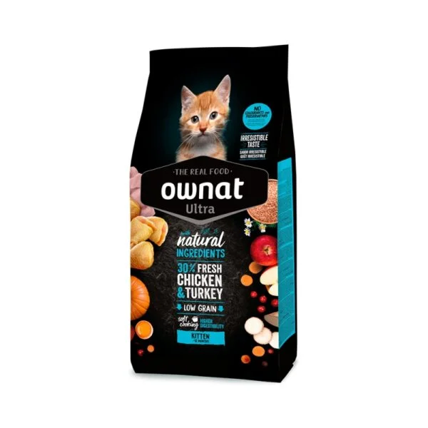 Ownat Ultra Kitten με Κοτόπουλο & Γαλοπούλα