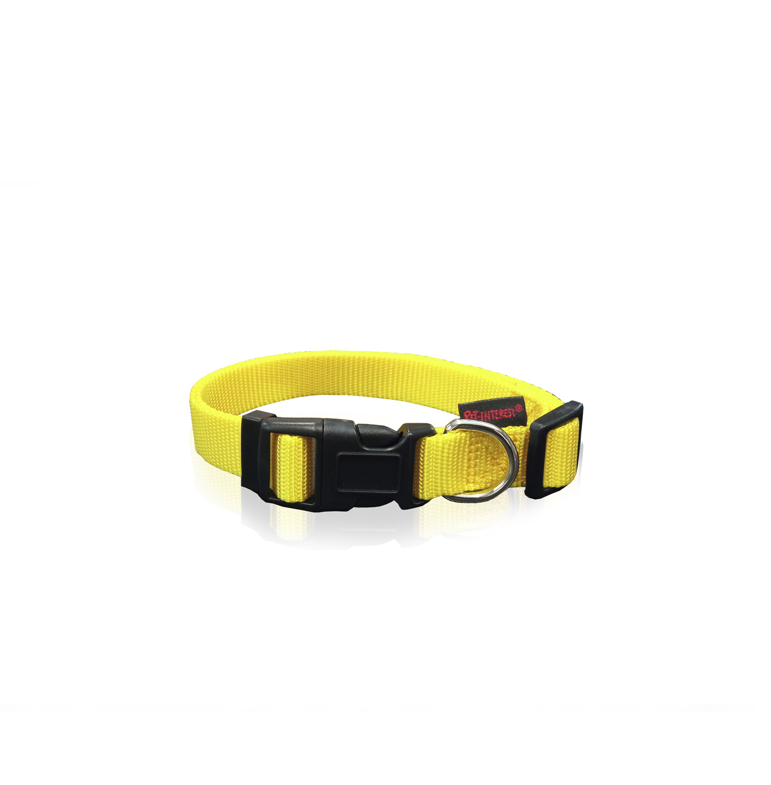 DOG COLLAR PLAIN YELLOW
