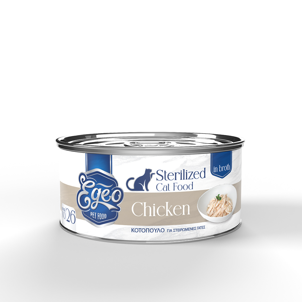EGEO CAT STERILIZED ΣΤΗΘΟΣ ΚΟΤΟΠΟΥΛΟ ΣΕ ΖΩΜΟ 70GR