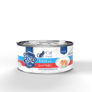 Egeo Cat Adult Τόνος με Μπαρμπούνι σε Ζελέ 85gr