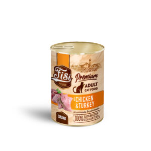 Fisi Cat Adult Κοτόπουλο και Γαλοπούλα σε Σάλτσα 400gr