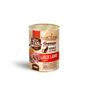 Fisi Cat Adult Βοδινό Αρνί και Καρότα σε Σάλτσα 400gr